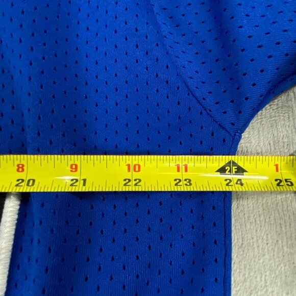 Vtg Minnetonka Skippers Hockey Jersey #17 Men's XL Blue Performance V Neck - Picture 5 of 12